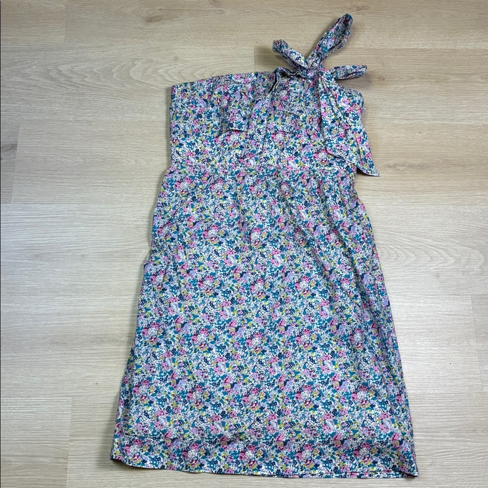J. Crew One Shoulder Floral Print Dress w/ Liberty Fabric size 8 Women’s